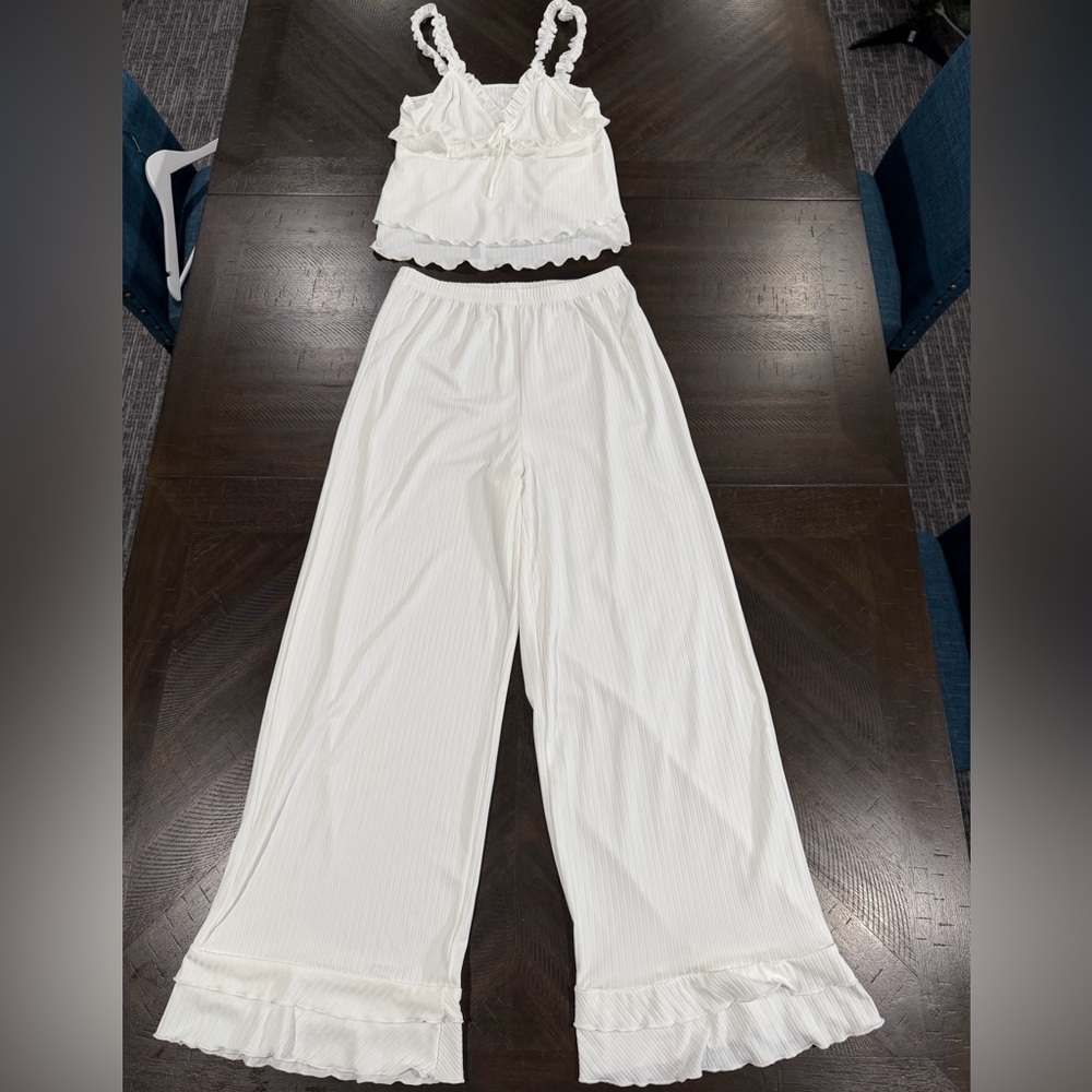 White Pajama Set
